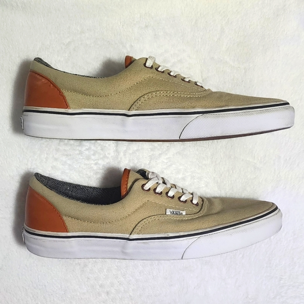 Tan and white Vans shoes - Picture 3 of 5